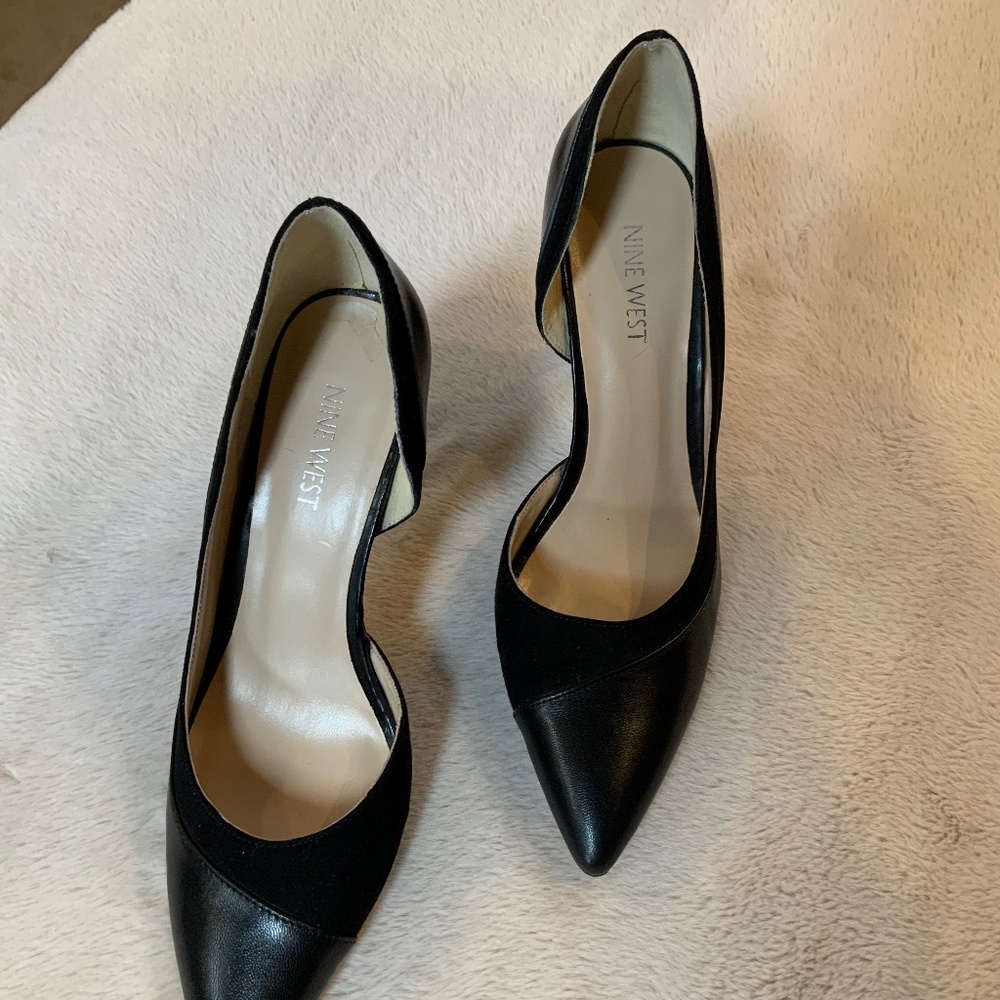 Nine West D’orsay  Black 8 Pointed Stiletto Heels Date night Wedding Guest Party - Picture 7 of 7
